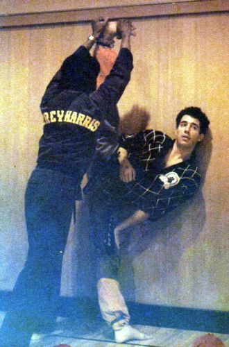 Great friend and brother, Shihan Percy Harris, working out together